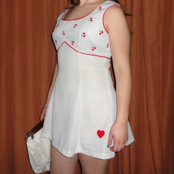 Dresses & Skirts - Vintage 1960/1970s cherry tennis dress